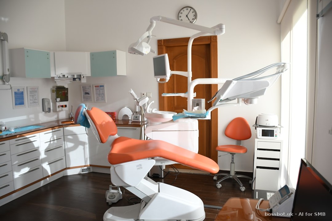 Red and white massage chair