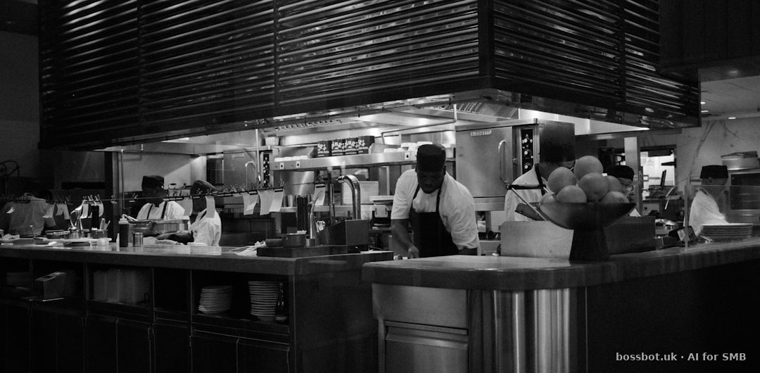 A busy restaurant dining room