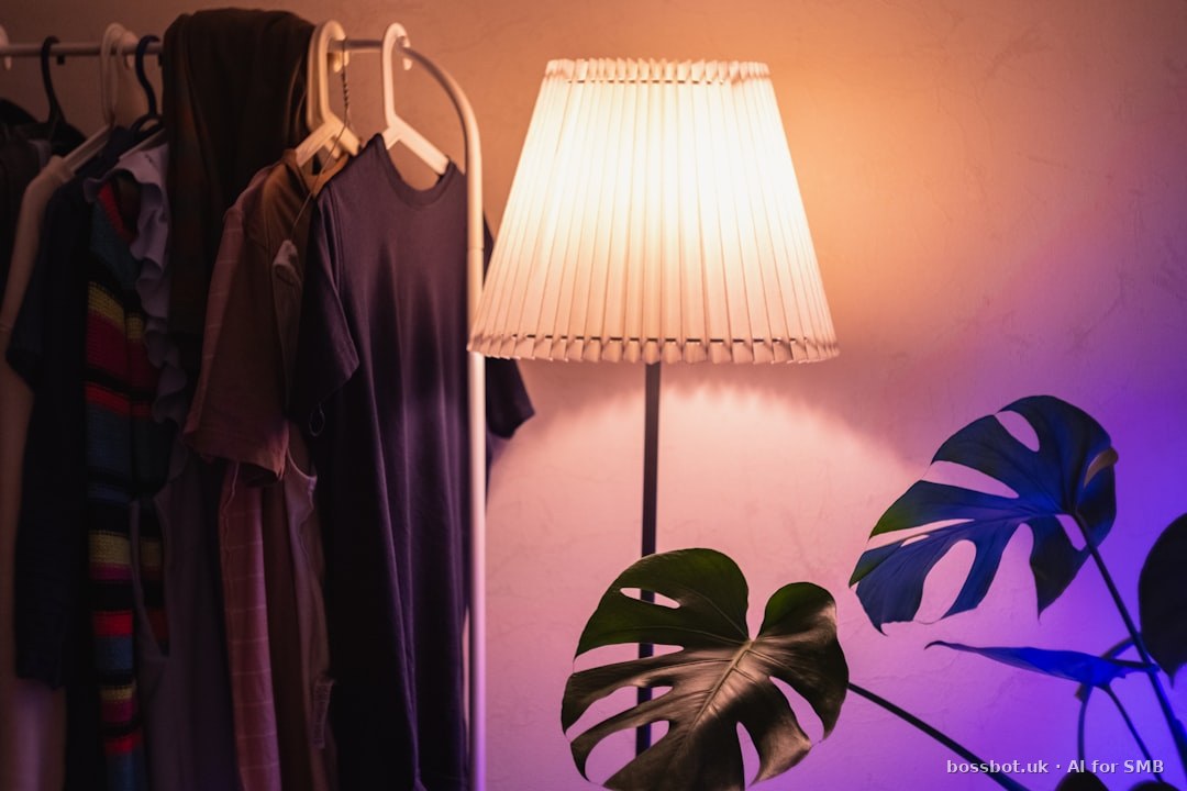 Ukrainian fashion boutique interior warm light