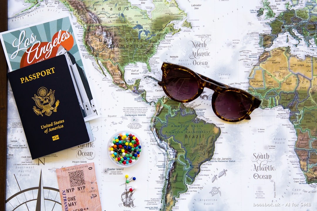 Brown framed sunglasses on map