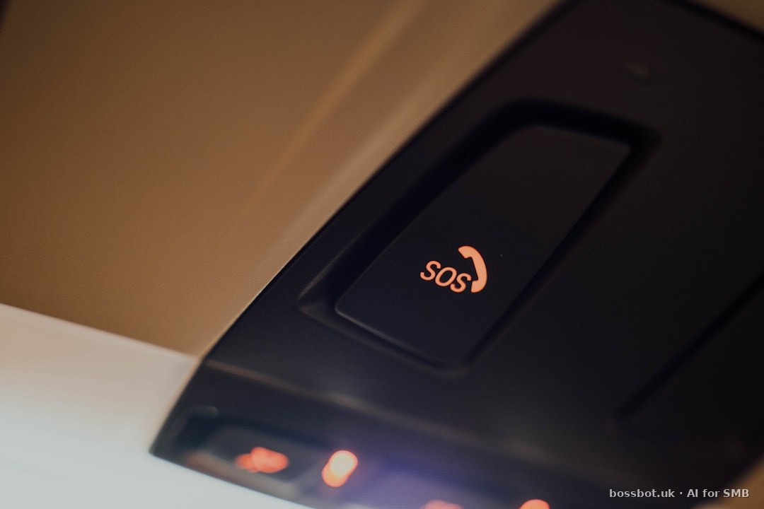 Black sos button