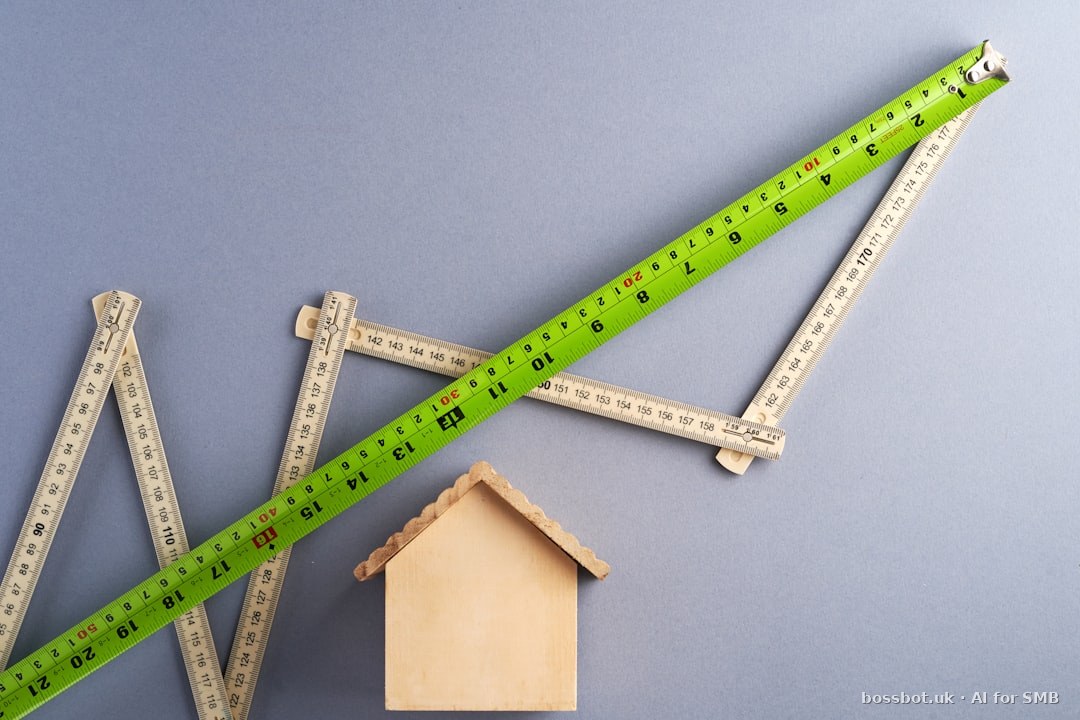 Green ruler on white surface