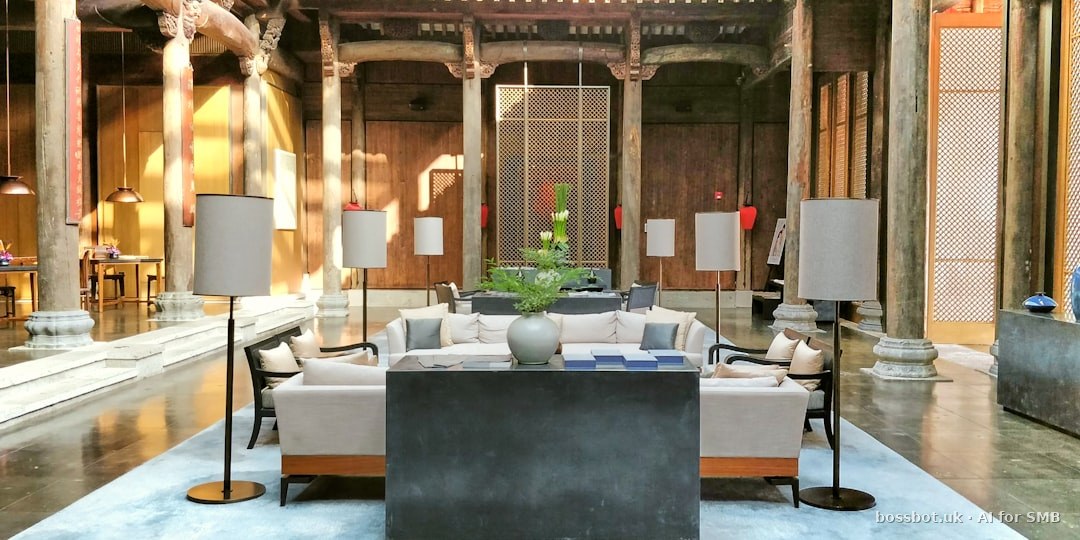 Hotel reception desk with concierge.
