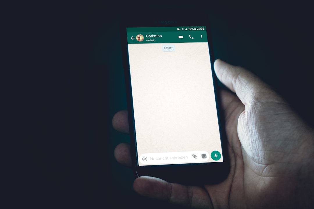 Person holding smartphone