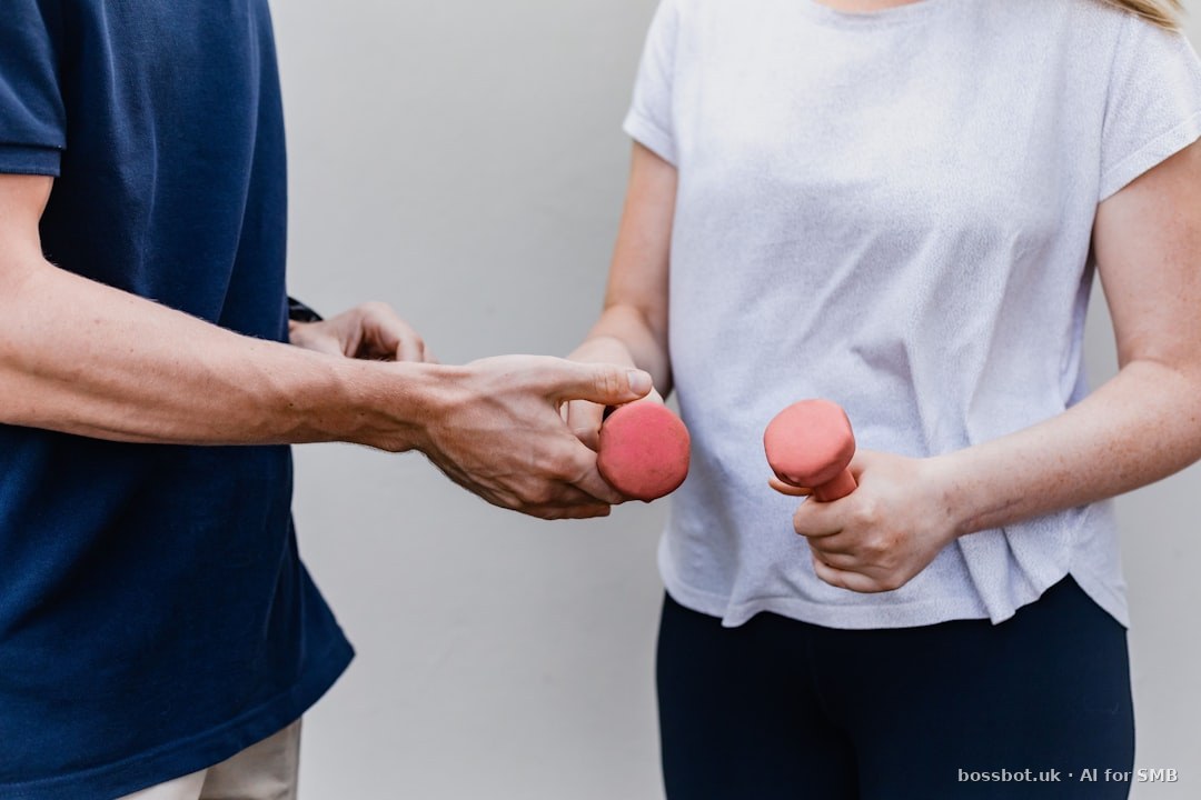 A man and a woman holding dumbs in their hands