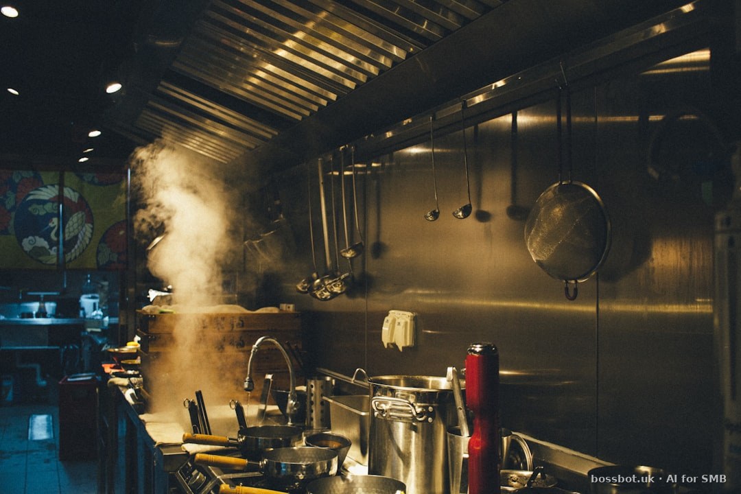 Stainless steel cooking pots on stove