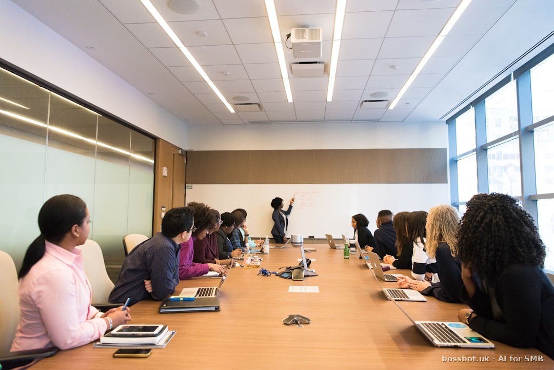 Business team reviewing communication platform costs in São Paulo